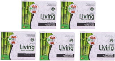 

TCM Today Complete Living Detox Foot Patch Black & Oily Toxins Come Out From Volal. Pack of 5(10 ml)