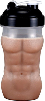 

VOLCO Body Shaper Protein Bottle for Gym, Yoga, Running, Cycling, Outdoor and Camping 800 Shaker(Pack of 1, Clear), White