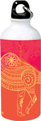 

Kinaaz Orange Camel Print Aluminium Sipper 600 ml Sipper(Pack of 1, Multicolor), White