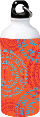 

Saltine Orange Texture Print Aluminium Sipper 600 ml Sipper(Pack of 1, Multicolor)