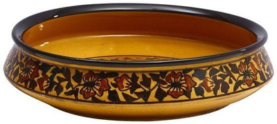 

caffeine Decorative Bowl 11 Inch in Brown Sehra Studio Handmade Ceramic Bowl(Brown, Pack of 1)