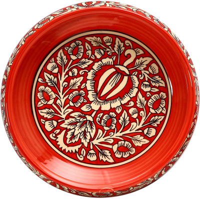 

Caffeine Red Mughal Stoneware Bowl(Red, Pack of 1)