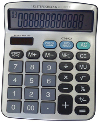 

Rio CT-990N CT-990N Business And Office Used Basic Calculator For All Business,Schools And Office. Basic Calculator(12 Digit)
