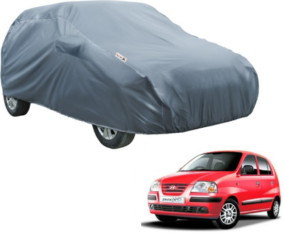 Fit Fly Car Cover For Hyundai Santro Xing (With Mirror Pockets)(Grey)