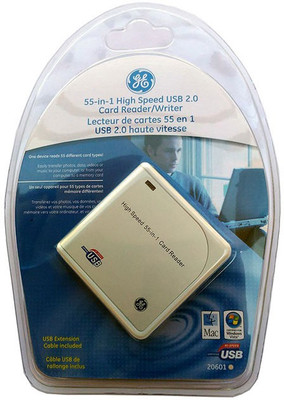 

GE 55-in-1 High Speed USB 2.0 Card Reader/Writer Card Reader(White & Grey Color)