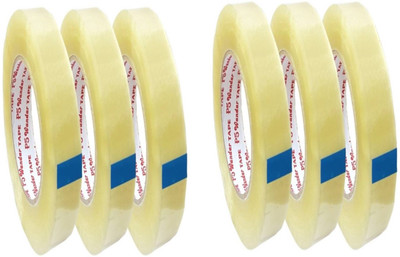 

AutoVHPR 1 Inch Width 65 Meter Roll Length Transparent A Pack of 6 Cello Tape CelloTape (Manual)(Set of 6, Transparent)