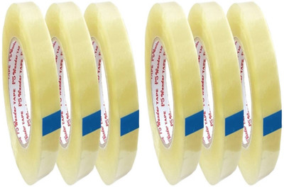 

AutoVHPR Pack of 6 Half Inch Width 65 Meter Roll Length Transparent Cello Tape CelloTape (Manual)(Set of 6, Transparent)