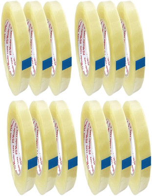 

AutoVHPR Pack of 12 Half Inch Width 65 Meter Roll Length Transparent Cello Tape CelloTape (Manual)(Set of 12, Transparent)
