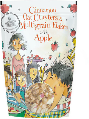 

Monsoon Harvest Cinnamon Oats Clusters and Multigrain Flakes with Apple 350gms(350 g, Pouch)