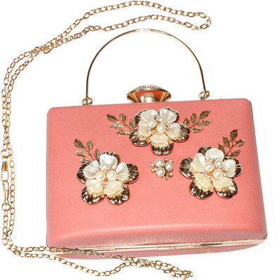 

Daniya Trends Party Pink Clutch