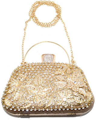 

Chouhan Stylish Party Gold Clutch