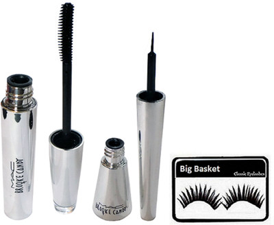 

big Basket Eyelashes, Mac Brooke Candy Liquid Eyeliner & Mascara(Set of 3)