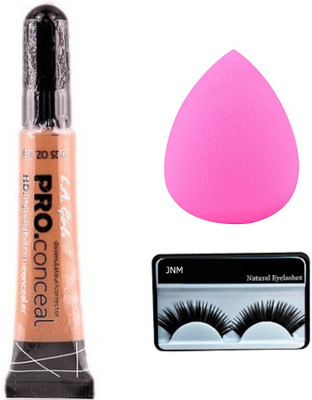 

jnm L.A. Girl Pro Cool Tan, eyelashes with sponge puff(Set of 3)