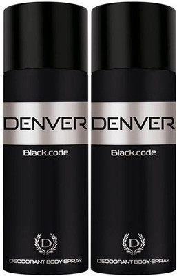 

Denver Black Code Deo Combo (Pack of 2) Body Spray Body Spray - For Men(150 ml, Pack of 2)