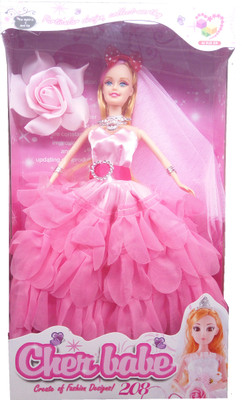 

TALKING GANESHA Beautiful Wedding Princess Doll For Girls (Pink) with excellent finish & detailing - Model 1(Multicolor)