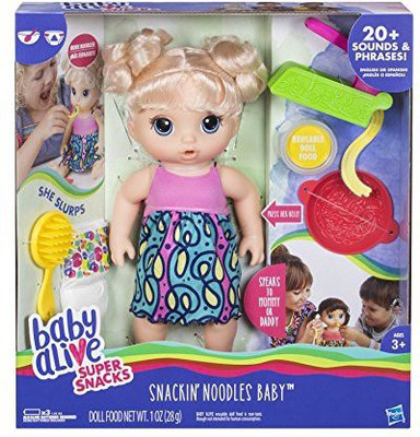 Baby Alive Snackin' Noodles Baby Doll(Multicolor)