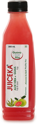 

Juiceka Guava Fruit Drink With Alovera Pulp Pack Of 12 Bottles(12 x 300 ml)