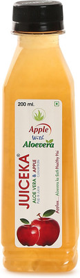 

Juiceka Apple Fruit Drink With Alovera Pulp 200 ML Pack Of 12 Bottles(12 x 200 ml)