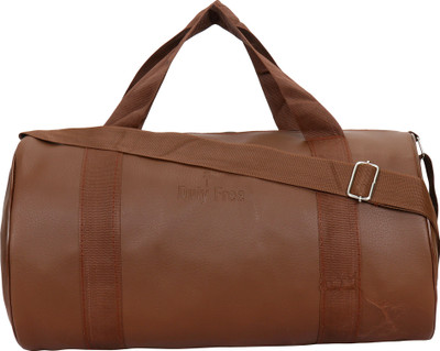 

Duty Free The Duffel Bag 32 Liters | Travel Duffle Bag | Duffle Bag | PU Duffle | Weekender Bag | Brown Gym Bag(Brown)