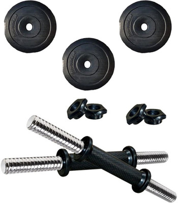 Protoner 12 Kg PVC Dumbbells with Gloves & Hand Gripper Adjustable Dumbbell(12 kg)