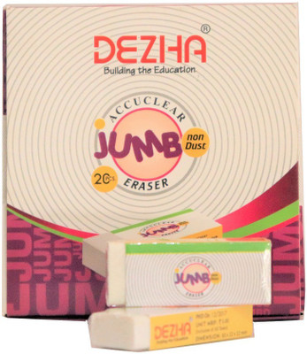 

Dezha Accuclear JUMBO NonDust White Non-Toxic Eraser(Set of 1, White)