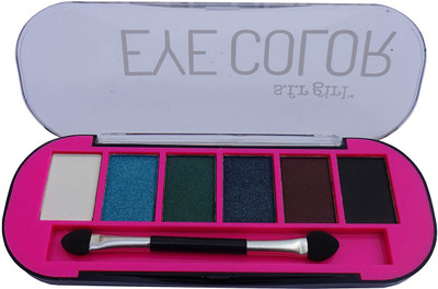 

KASCN ORIGINAL HIGH S.F.R GIRL 6 COLOR EYESHADOW PALETTE QUALITY FOR ALL SKIN TONE (SG6824)(2) 8 g(MULTICOLOR)