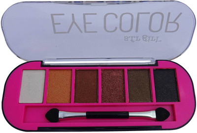 

KASCN ORIGINAL HIGH S.F.R GIRL 6 COLOR EYESHADOW PALETTE QUALITY FOR ALL SKIN TONE (SG6824)(3) 8 g(MULTIICOLOR)