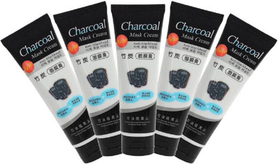 

Shopimoz 5pc Charcoal Face Mask Cream Black Heads Removal(130 g)
