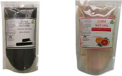 

Cura Natura Combo of Charcoal Face Pack Wild Orange Face Pack( Pack Of 2)(200 ml)