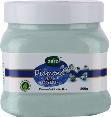 

Zerb Diamond Face & Body Mask Remove Dirt/ Tan Enriched With Aloe Vera - 200 gm(200 g)