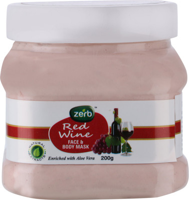 

Zerb Red Wine Face & Body Mask Enriched With Aloe Vera Give A Smoother/Revitalized & Refreshed Skin - 200 gm(200 g)
