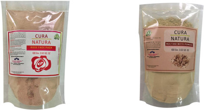 

Cura Natura Combo of Rose Face Pack Multani Mitti Powder (Pack of 2)(200 ml)