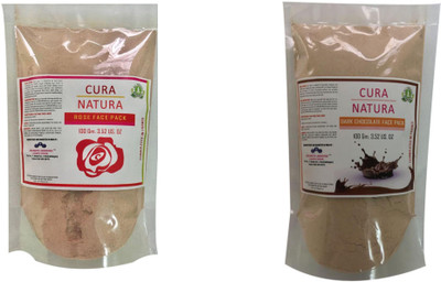 

Cura Natura Combo of Rose Face Pack Dark Chocolate face pack (Pack of 2)(200 ml)