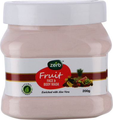 

Zerb Fruit Face And Body Mask Make Your Skin Soft Enriched With Aloe Vera - 200 gm(200 g)