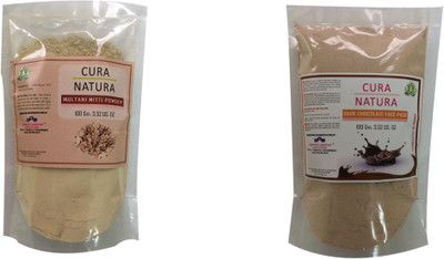 

Cura Natura Combo of Multani Mitti Dark Chocolate face pack (Pack of 2)(200 g)