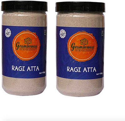 Graminway Gluten Free Ragi Atta Pack of 2(900 g, Pack of 2)