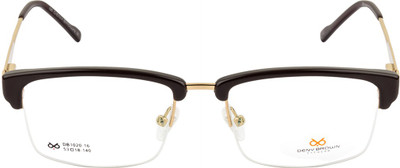 

DENY BROWN Half Rim Wayfarer Frame(53 mm