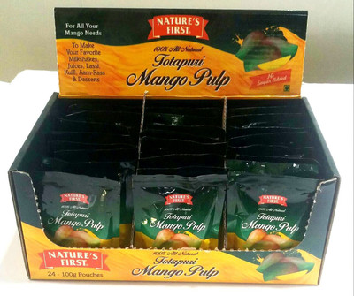 

NATURE'S FIRST Totapuri Mango Pulp, 100 Grams Peeled 100 g(24)