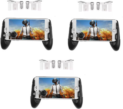 

ROQ Set of 3 3 in 1 Mobile game joystick Grip Extended Handle Game Controller Sucker Gamepad Holder for 4.7-6.4 Inch Smart Phone Gaming Accessory Kit(Silver, For PS)