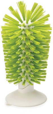 Cpixen Brush-Up Glass Brush with Suction Cup Upright Stays in Sink Bristle Scrub Kitchen Bottle Cleaning(0 ml)