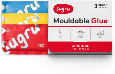 

Sugru Mouldable Glue Red, Yellow, Blue - 3 pack Glue(5 ml)