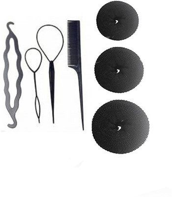 

Jampak™ Hair Accessories / hair accessories set of 7 pcs combo Hair Accessory Set(Black)