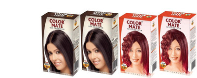 

COLOR MATE CREAM DARK BROWN/COPPER RED 30ML Hair Color(D BROWN COPPED RED)