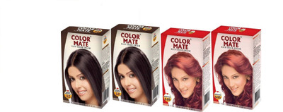 COLOR MATE CREAM DARK BROWN/BURGANDY 30ML Hair Color(D BROWN BURGANDY)