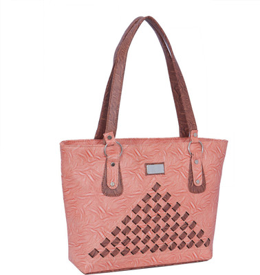 

Janta Soft Shoulder Bag(Pink, Brown), Brown;pink