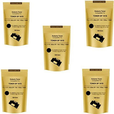

PPS Combo Offer Toner Powder Pouch Compatible for Use in Ricoh SP3410 Printer- 100 Grams (Set of 5) (Black) Single Color Toner (Black) Single Color Toner(Black)