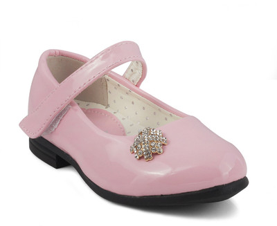 

KITTENS Girls Velcro Ballerinas(Pink