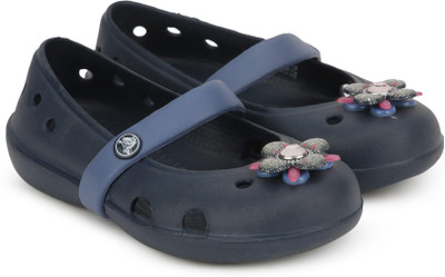 

Crocs Girls Strap Ballerinas(Dark Blue, Navy/bijou blue