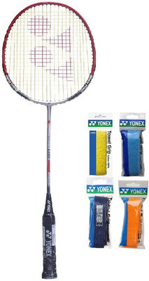 

Yonex Combo of Five One 'Muscle Power 600' Badminton Racket and Four 'AC 402 Towel' Badminton Grip (Color on availability) Badminton Kit
