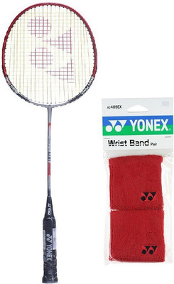 

Yonex Combo of Two One 'Muscle Power 600' Badminton Racket and One Pair of Wrist Bands (Color on availability) Badminton Kit